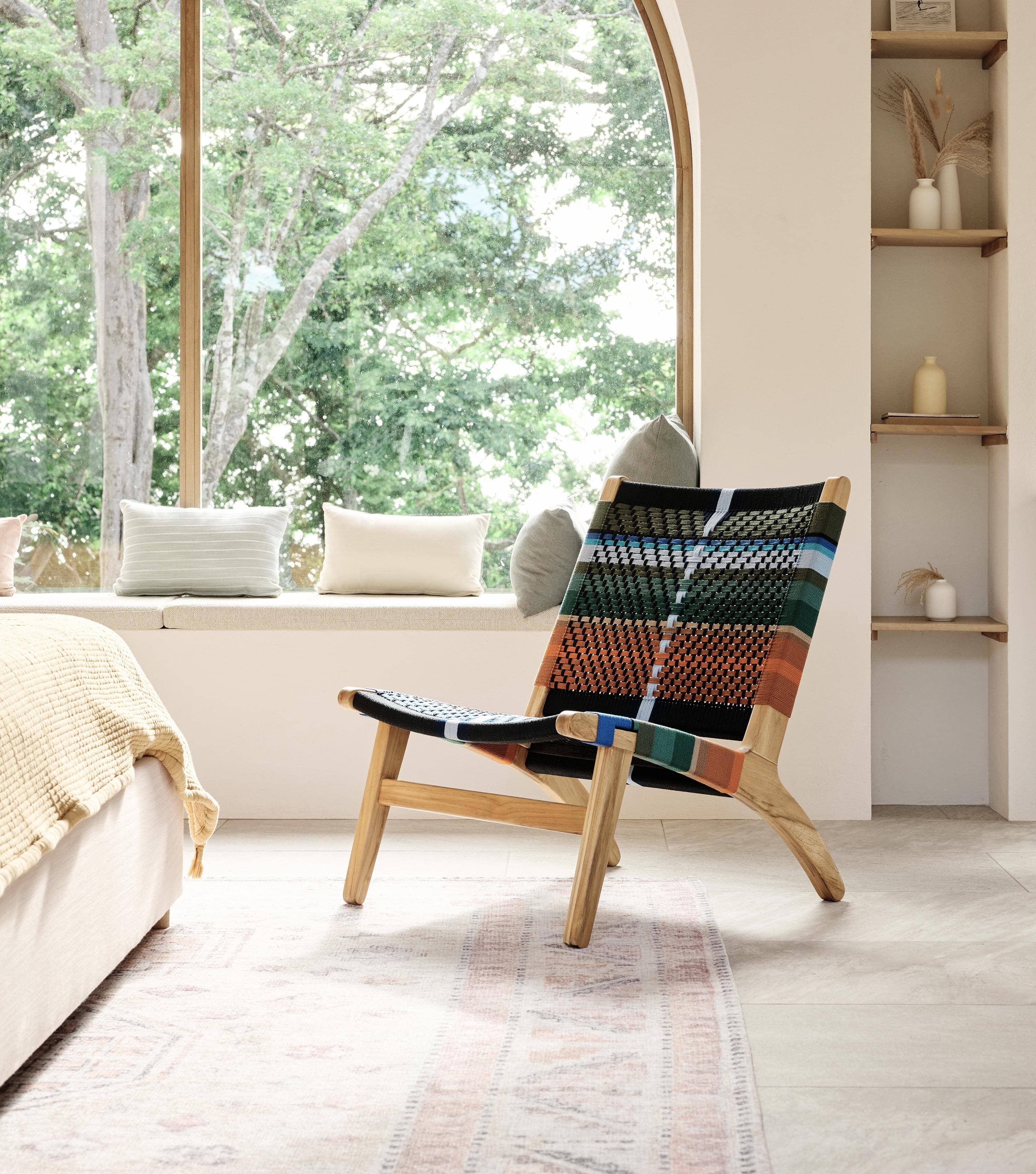 Natural Teak / Mot Mot Pattern