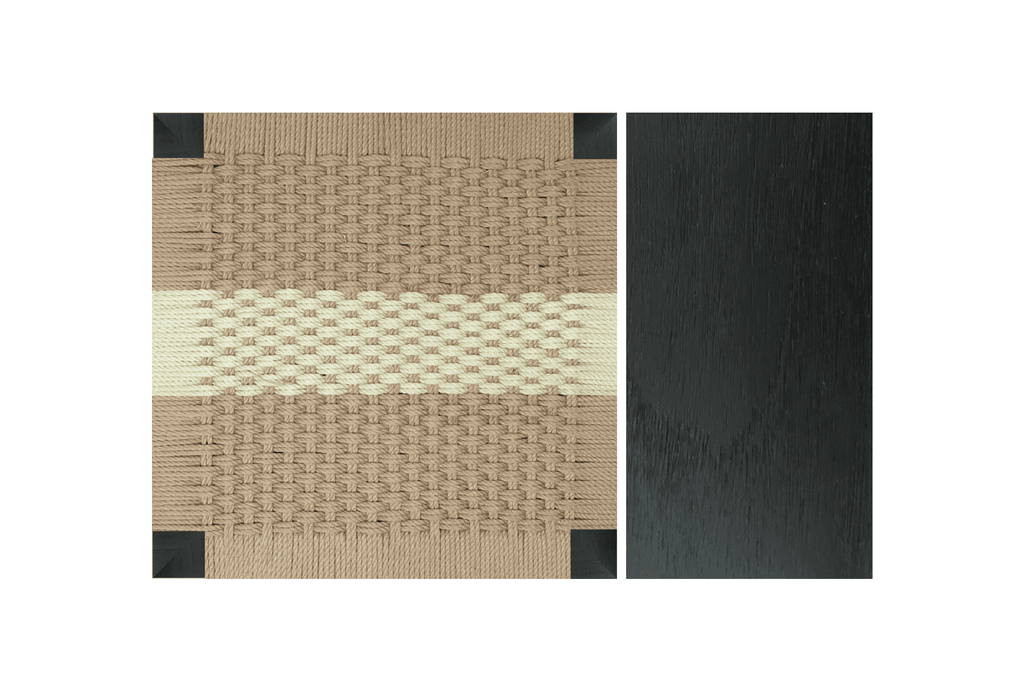 Charcoal / Khaki Stripe Pattern