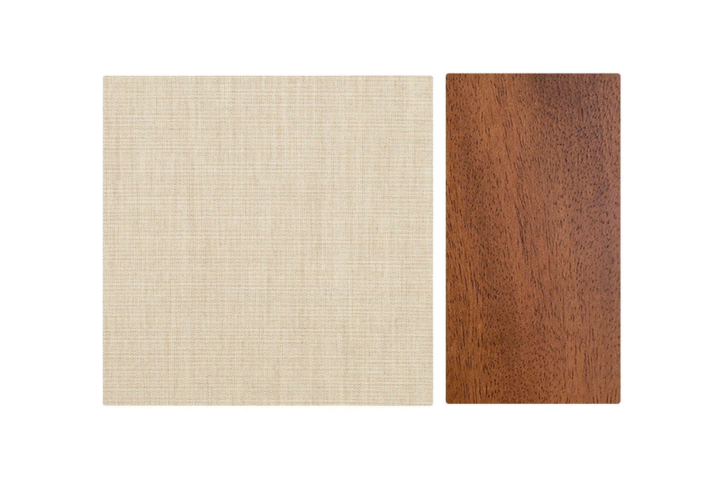 Mahogany / Canvas Flax / Left